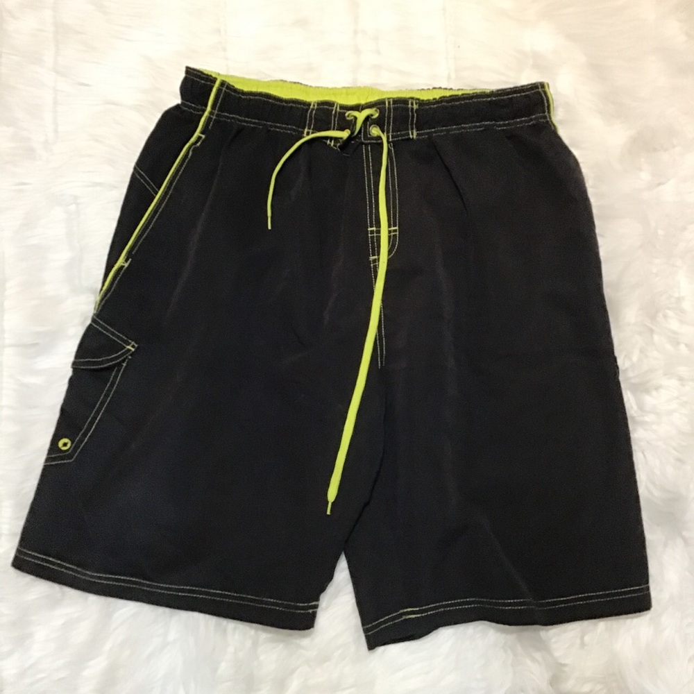 Hawaiian Men’s Black Swim Trunks 🩳 Shorts